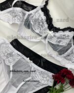 ست شیفته مشکی و سفید - تصویر 2